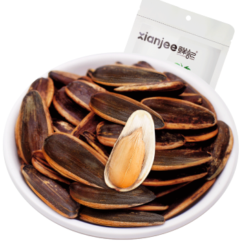 鮮記堅果炒貨五香/焦糖/山核桃瓜子休閑零食五香葵花128g128g五香瓜子